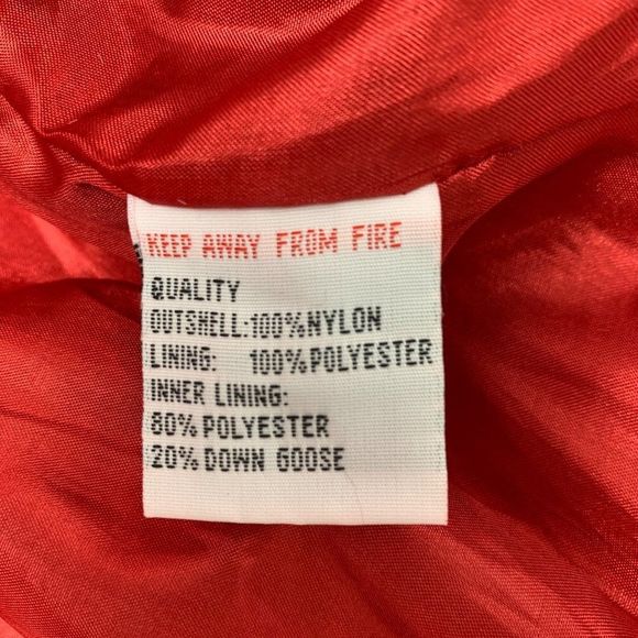 Tomason Girls Youth Red Puffer Jacket XXL 18 Goose Down Cold Weather 4028 - Picture 8 of 11